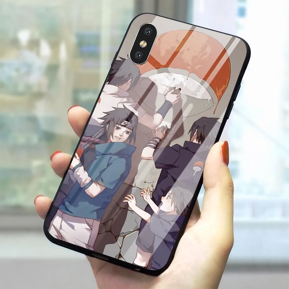 

HOKAGE Naruto Phone Cover for iPhone 6 6S Case 5 5S SE 7 8 Plus Xs Max XR X Tempered Glass