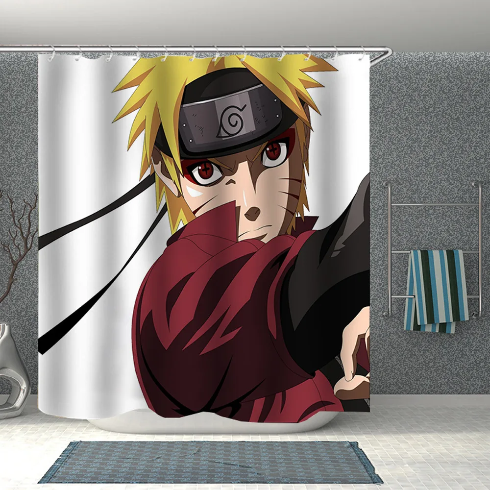 Uzumaki Naruto Sasuke Anime Gardine Vorhang Fenstervorhang Curtains Polyester 