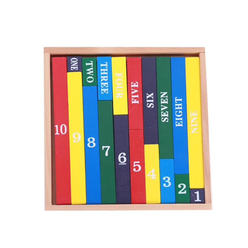

Montessori Training Aid Building Blocks Mathematics Learning Color Decimal Rod Kindergarten Early Childhood Center Family Toy