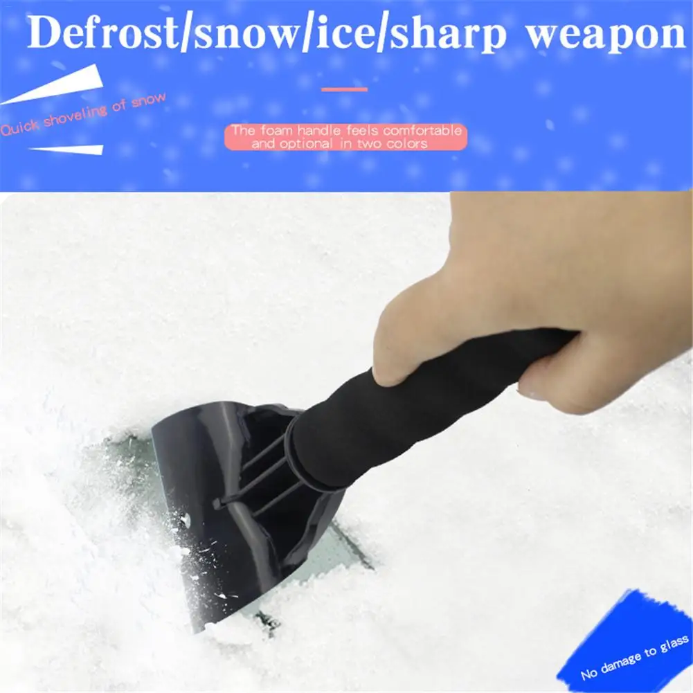 Portable Car Winter Windshield Snow Ice Scraper Plastic Snow Shovel Brush Snow Removal For Cars And Small Trucks