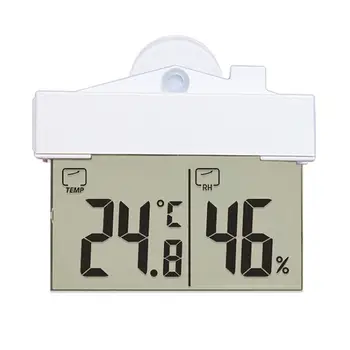 

Waterproof Window Digital Thermometer Hygrometer Transparent Electric Battery Hydrometer Indoor Outdoor Humidity Meter Station