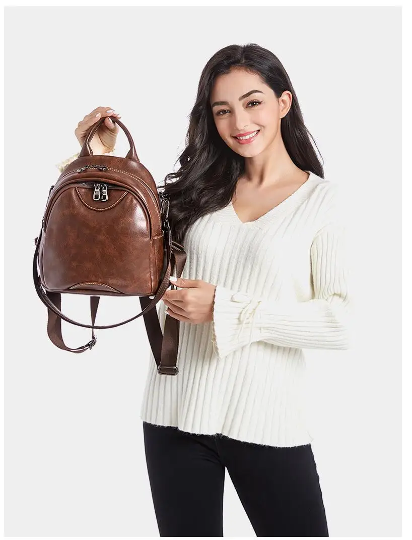Модный крутой женский рюкзак для девушек и девушек, дорожная сумка через плечо, рюкзак из искусственной кожи, роскошный фирменный рюкзак