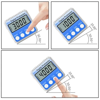 

1*360 Degree Mini Digital Protractor Inclinometer Magnetic Angle Goniometer Finder For Wood Construction Machinery Communication