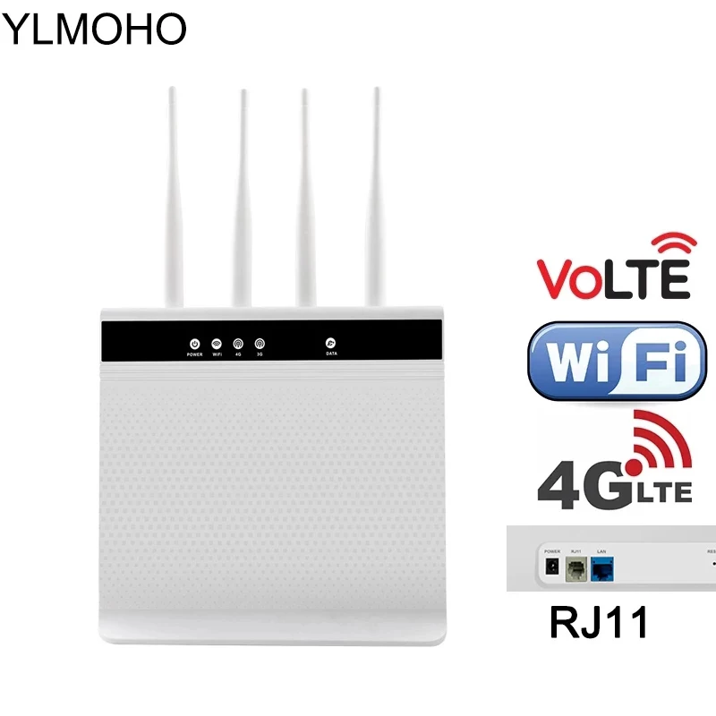 Wi-Fi-роутер YLMOHO с поддержкой 4G/VoLTE и портом RJ11 | Компьютеры офис