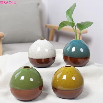 

Ceramic Vase Hydroponic Flower Arrangement Planter Living Room Wine Cabinet Modern Home Decoration Chinese Aromatherapy Bottle