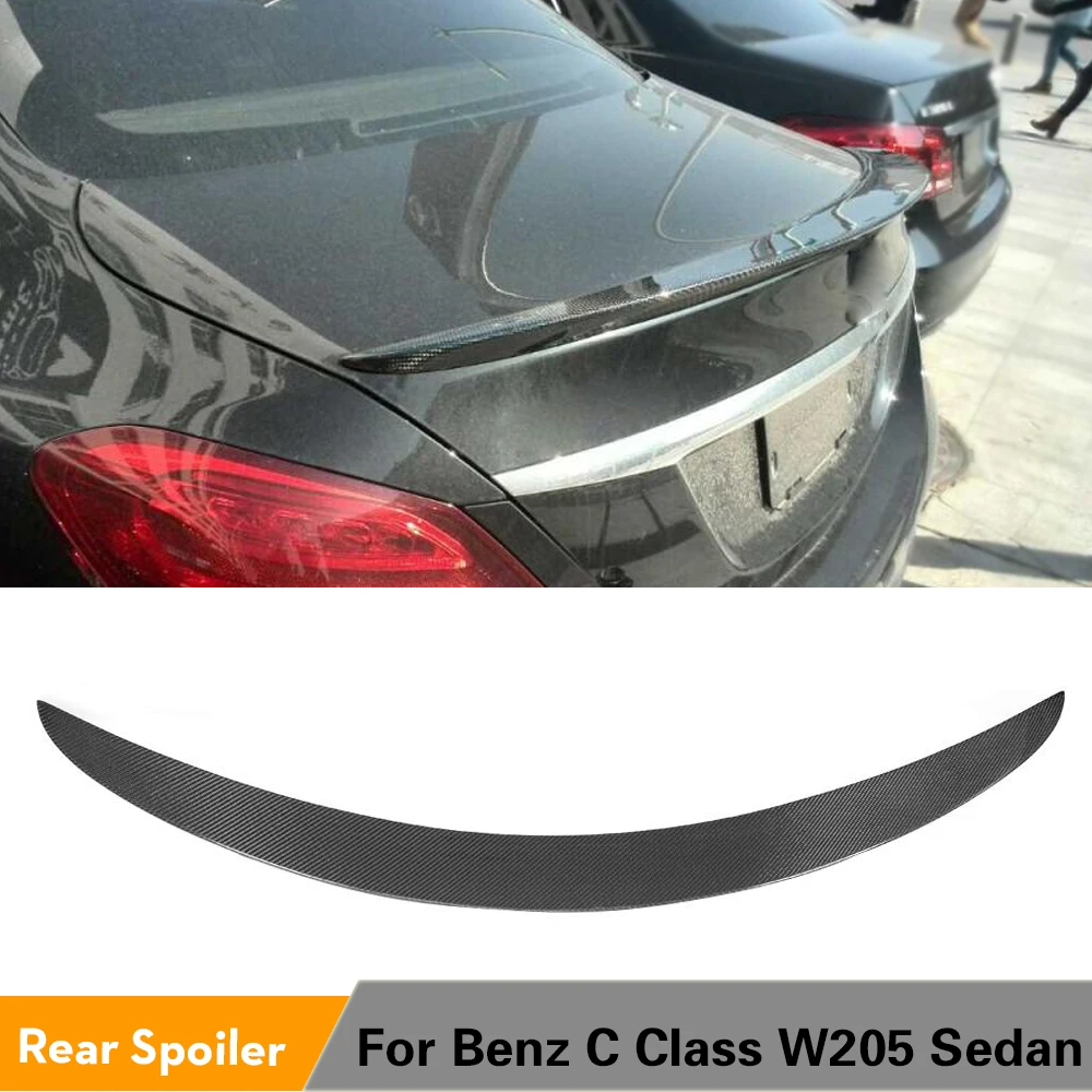 Задний спойлер для Mercedes Benz C class W205 C180 C200 C250 C300 C350 C450 4 двери 2015 2016 крылья багажника