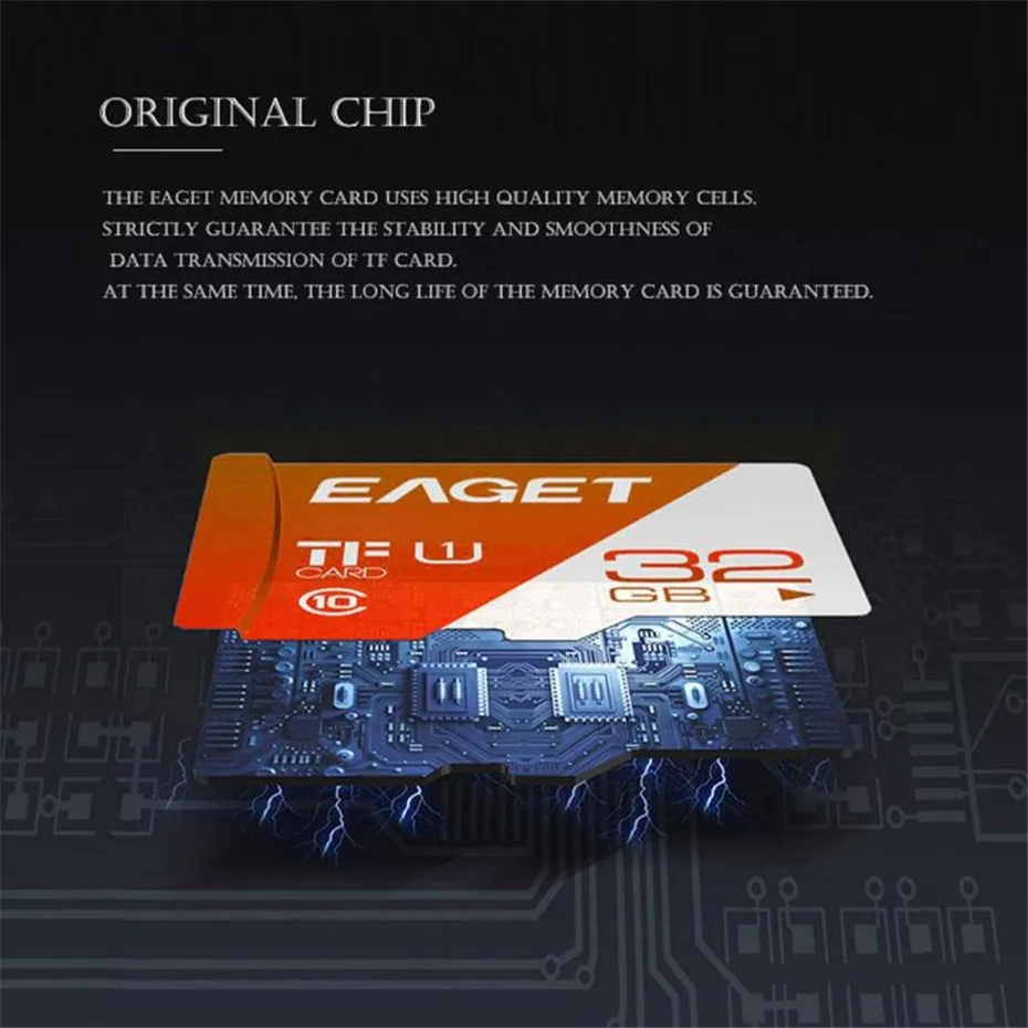 EAGET T1 картой Micro sd объемом 16 Гб оперативной памяти, 32 Гб встроенной памяти, 64 ГБ 100 МБ/с. слот для карт памяти 128 ГБ 256 Class10 UHS-1, мicro sd, TF карта cartao de memoria