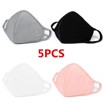 

PM2.5 Face Masks Cotton Mouth Mask Anti Dust Haze Pollution Washable breathable 3 layer filter Reusable Unisex Face Mouth Mask