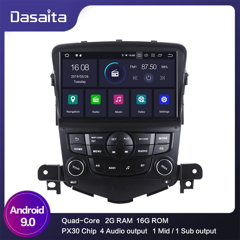 Автомобильное радио 8 &quotсенсорный экран 2 Din Android 9 0 для Chevrolet Cruze 2008 2009 2010 2011 bluetooth