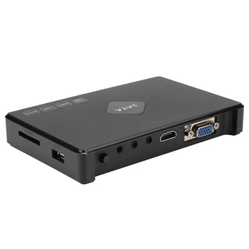 

FULL-Mini Full HD 1080P 2.5 Inch SATa HDD Player Video Audio Media with HDMI/VGA/AV/USB/SD/MMC/Optical Output EU Plug