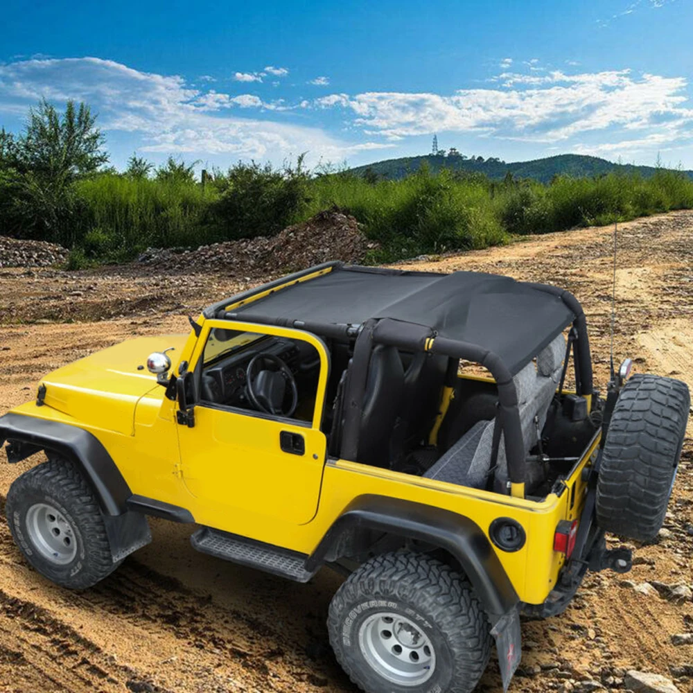 Для Jeep Wrangler TJ 1997 1998 2004 крыша ПВХ сетка Солнцезащитная Крышка УФ Защита