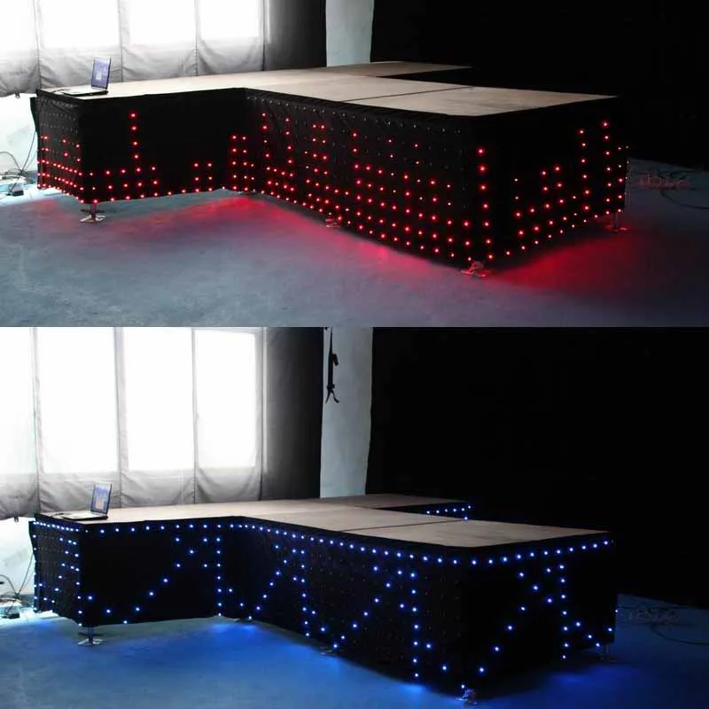 P18 RGB LED Video Curtain Stage 7 color LED DMX Curtain RGB Star Curtain P20 Decoration Curtain 2x3M:2x4M:3x4M:3x6M:4x6M 300