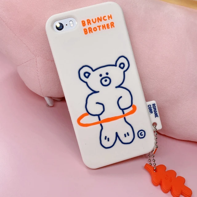 Phone Cases For iPhone 5 S 5S Coque Case Silicon 3D Cute Cartoon Shell For iPhone5 Back Cover For iPhone 5se Case Capinha Para Cute Bear