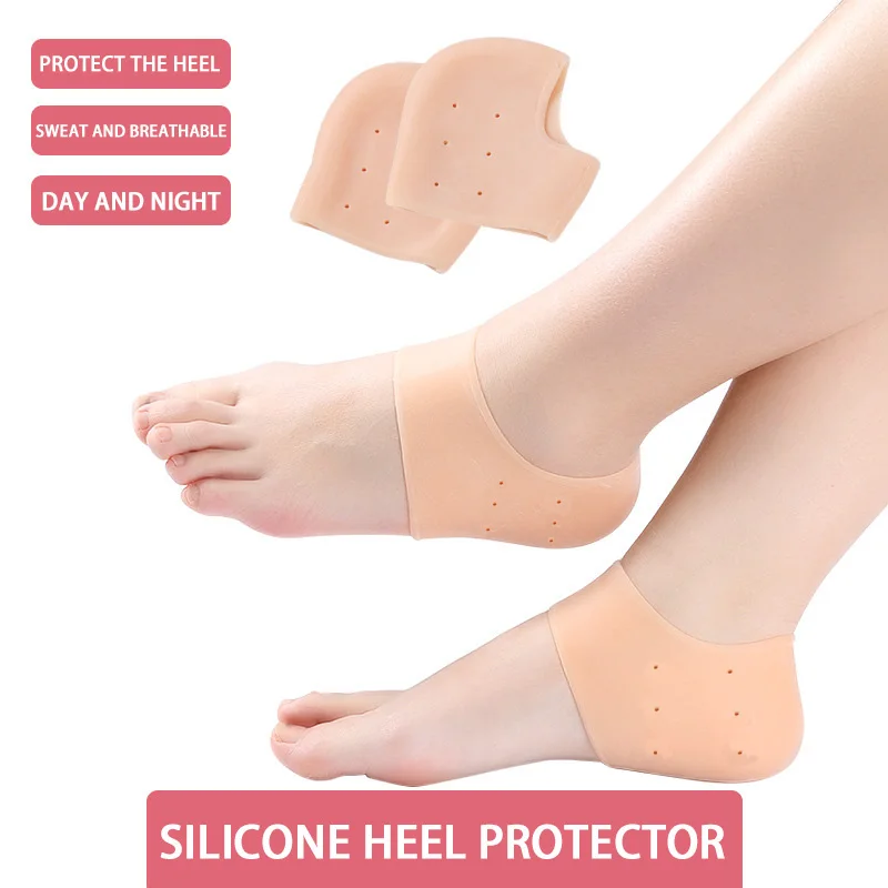 Almohadillas protectoras de silicona para el talón, almohadillas para el talón, para reducir el dolor
