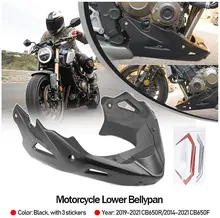 Cb650r barriga pan spoiler do motor inferior carenagem corpo quadro painel protetor bellypan para honda cb650f cb650fe 2014-2021 2019 2020
