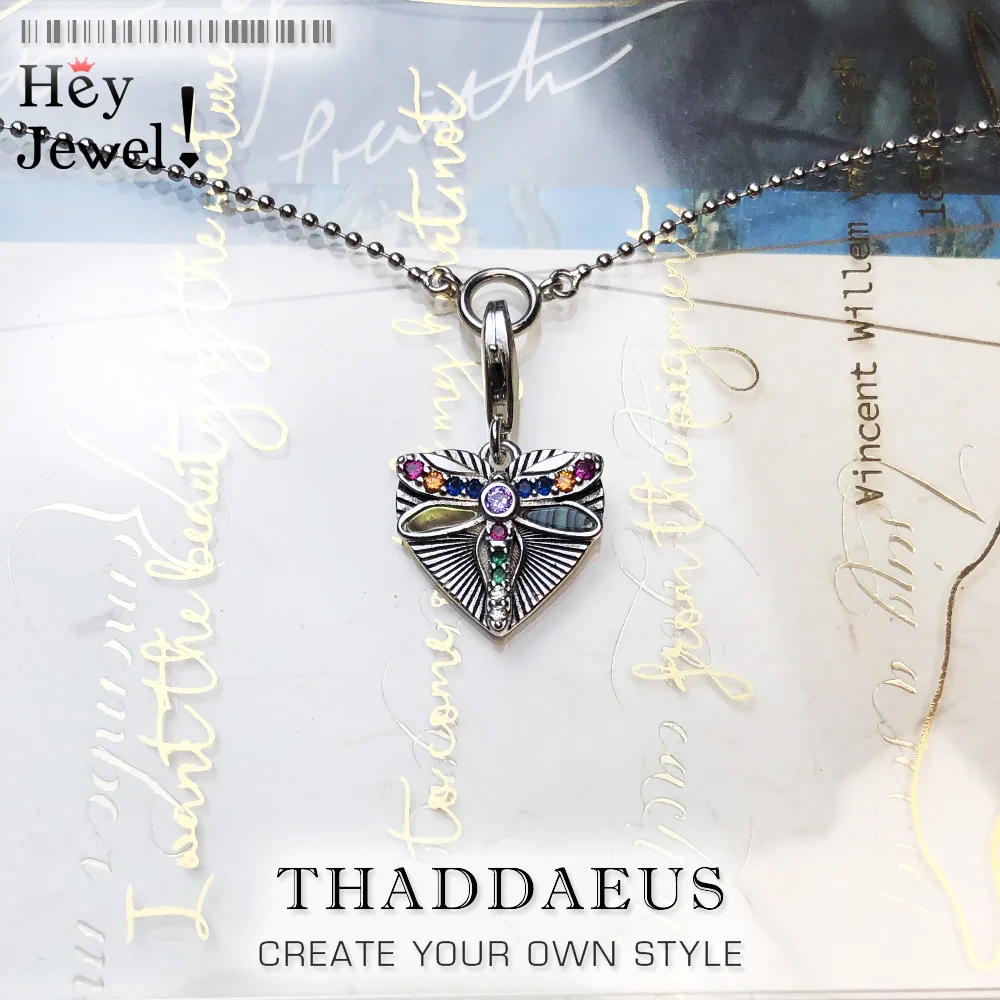 Ожерелье с подвеской сердце со стрекозой зима 2020 модные очаровательные