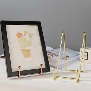 

Iron Art Display Stand Dish Rack Plate Bowl Picture Frame Photo Book Pedestal Holder