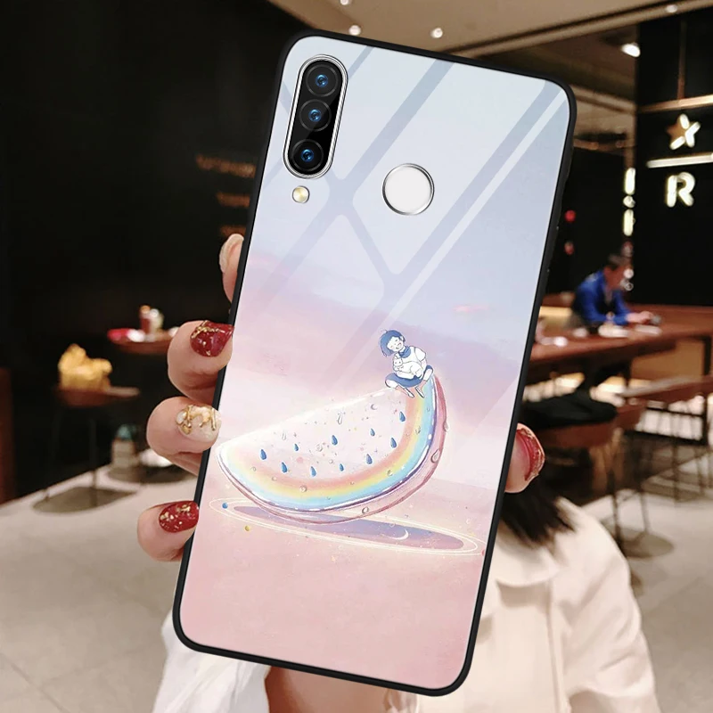 caihonxg Чехол для huawei Honor View 9 10 20 Lite 8X 9X 7A Pro, роскошный чехол из закаленного стекла для huawei Nova 3 3i 4 4e 5 5i Pro, защита - Цвет: caihonxg