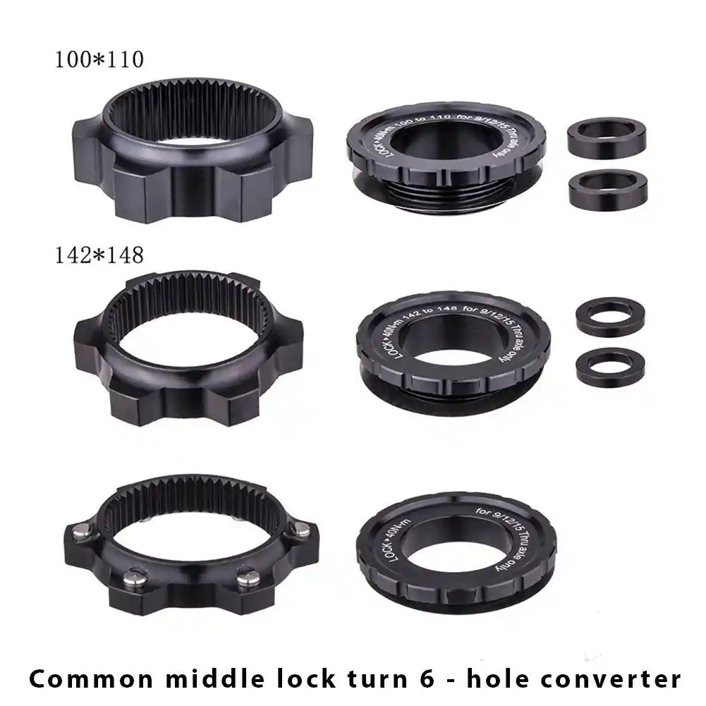 1 Set Of Bike Bicycle Center Lock Hub Adapter Washer Attachment Replacement Part