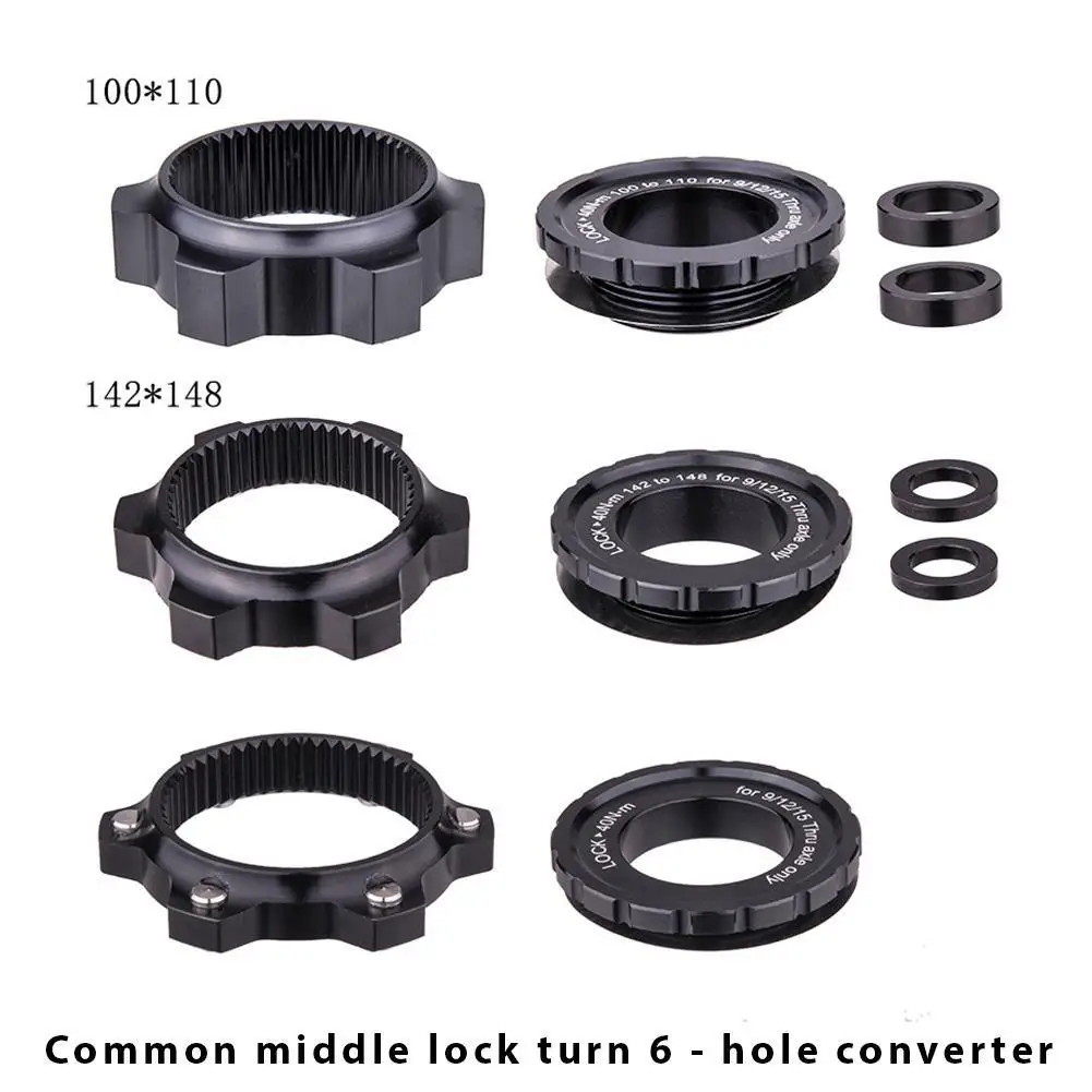 Bicycle Hub Center Lock Adapter to 6 Bolt Disc Brake Boost Hub Spacer