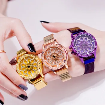 

2019 New Watch WOMEN'S Student Red Fashion Stylish Waterproof Mesh Belt Watch