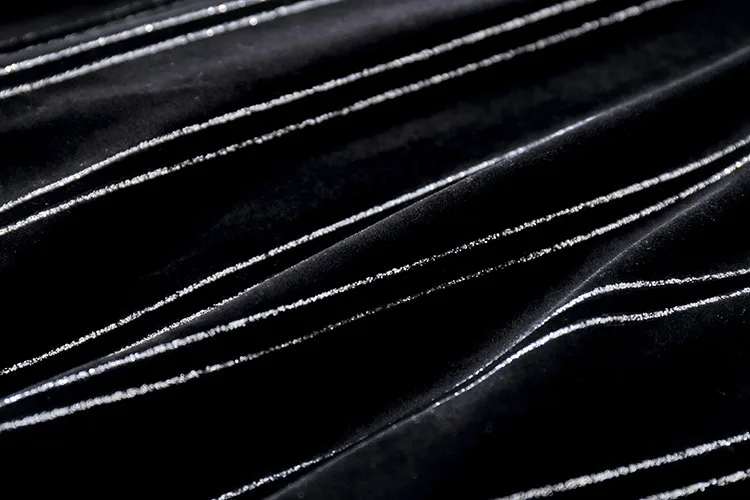 S-XL, большой размер, Полосатое черное бархатное платье, Женская Повседневная, Лоскутная, с длинным рукавом, рождественское платье, женское платье, Pull Femme Hiver