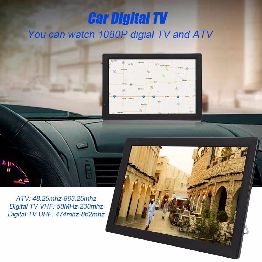  D14 14 Inch HD Portable TV DVB-T2 ATSC Digital Analog Television Mini Small Car TV Support MP4 AC3 