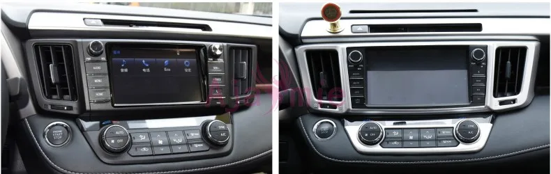 Для Toyota RAV4 XA40 хром автомобильный Стайлинг Air Conditonnal Vent накладка AC Outlet панель аксессуары