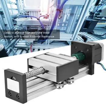 

300mm Stroke Single Shaft Ball Screw Linear Guide Rail CNC Sliding Table w/ 42 Motor Linear Rail Carriage CNC Part