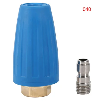 

Quick Connect Turbo Nozzle High Pressure Cleaner Spray Rotation Tip Connector