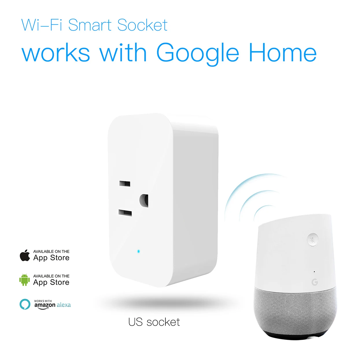 WiFi умная розетка Alexa Echo Voice Timing Socket US Smart Plug Поддержка Tuya Graffiti