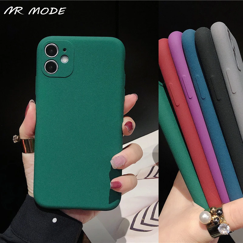 Матовый однотонный чехол для телефона Xiaomi Mi Note 10 Lite Poco X2 X3 nfc мягкий Redmi 9 9s 8 8T 7 9A 9C 10X