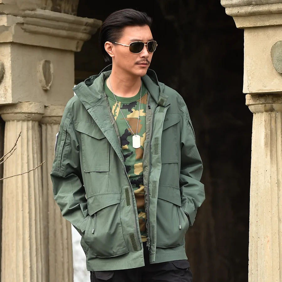 TANG Мужская ветровка с капюшоном Полевая куртка Верхняя одежда Casaco Masculino Военная камуфляжная мужская одежда тактическая одежда армии США