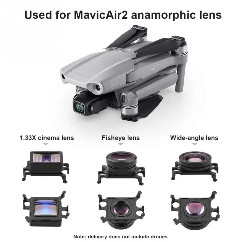 Широкоугольная аэрофотография анаморфная фотография 1 33x для DJI Mavic Air 2