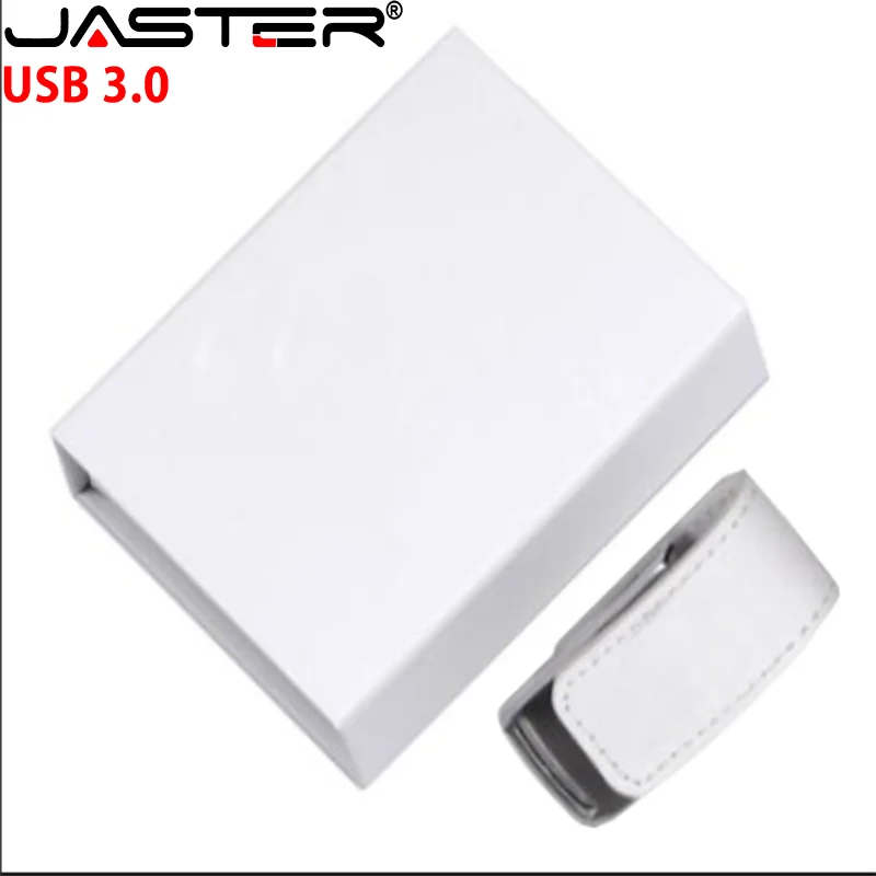 Jaster-usb Flash Drives u Disk Modelo Shell de Couro Logotipo Personalizado Gratuito Caixa Presente Pendrive Novo 3.0 4gb 8gb 16gb 32gb 128gb - Imagem 3