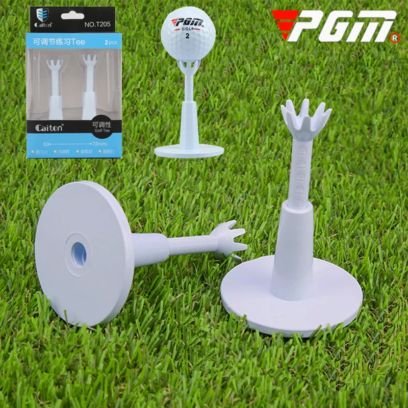 1 пара PGM Golf Tee регулируемая высота гибкий мяч Toe| |