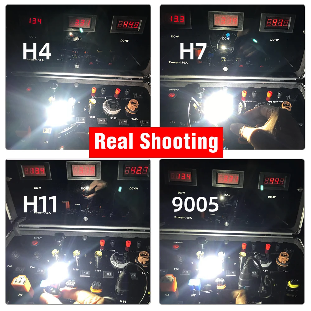 90W 10000LM F3 Car LED Headlight Kit H4 9003 H7 H8 H9 H11 9005 9006 HB3/4 9012 HIR2 G-XP Chips Fog Lamps 2pcs