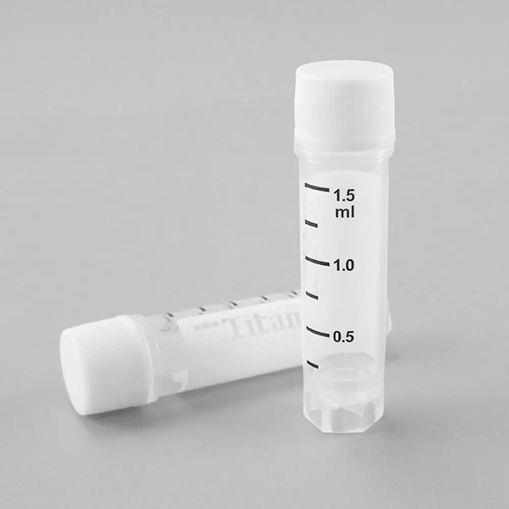

Laboratory Supplies Cryotube 1.5ml 2ml Liquid Nitrogen Tube White Cover Seal Experimental Graduated Tube