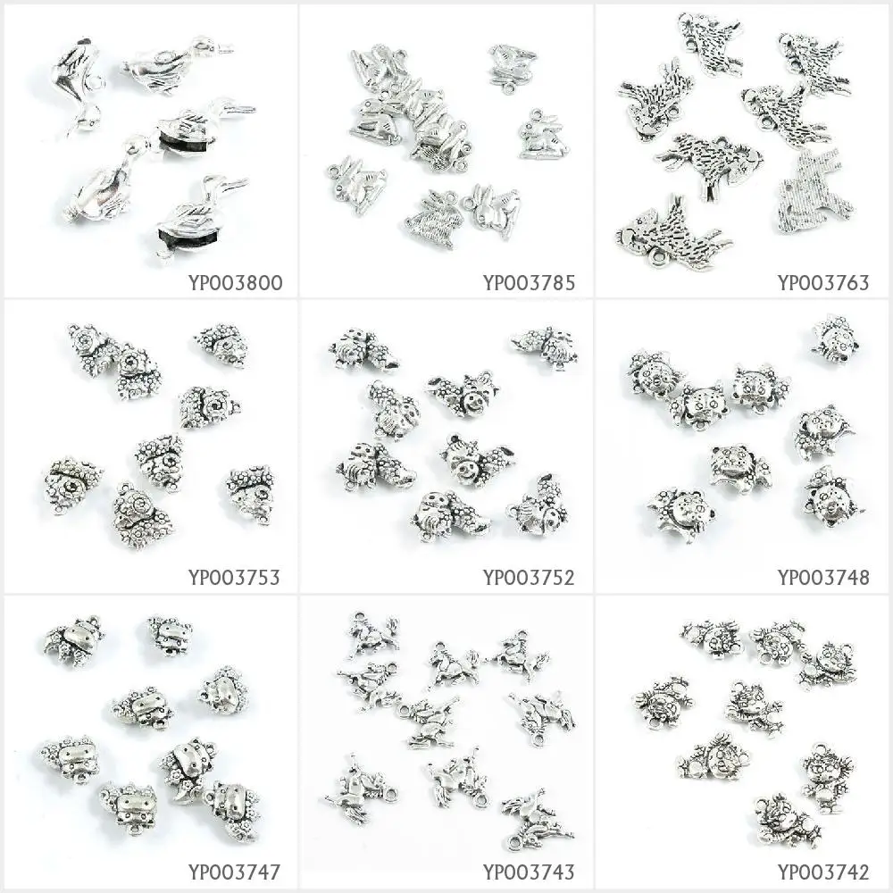 

Antique Silver Plated Jewelry Making Charms Tiger Chinese Zodiac Horse Ox Cow Sheep Goat Lamb Capricorn Rabbit Hare Easter Duck