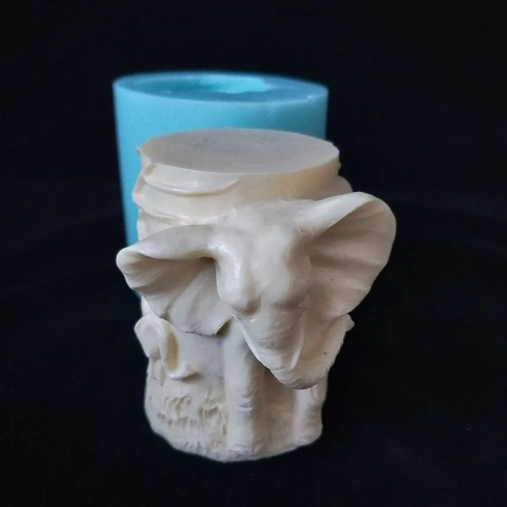 DW0151 PRZY силиконовые формы 3D в форме слона мыло ручной работы силиконовая форма формы для свечей шоколад из торта для свадьбы