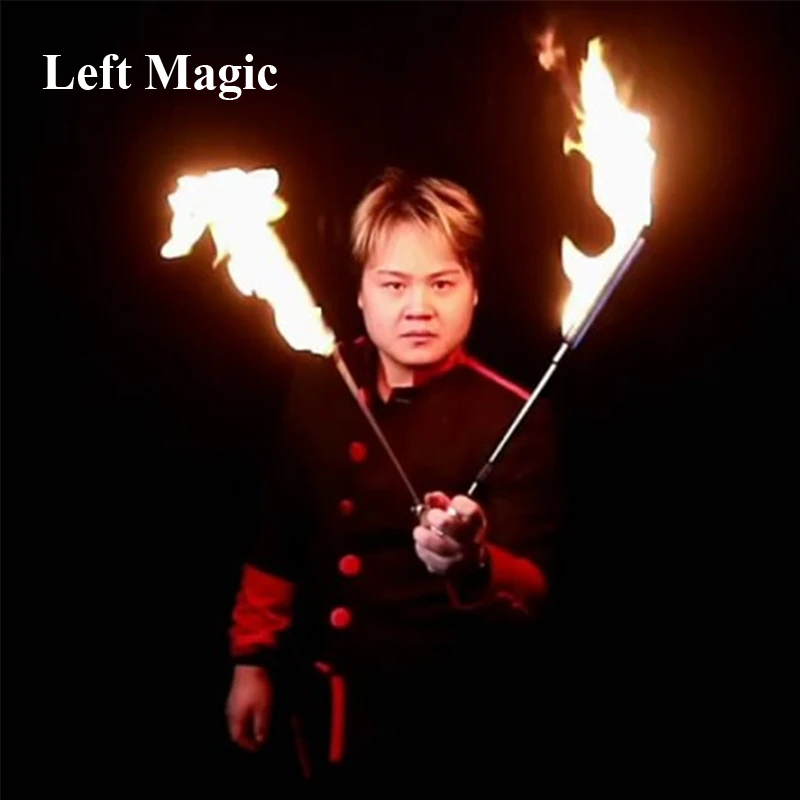 Electronic Fire To Cane Magic Tricks Can Used For Torch To Cane Magia