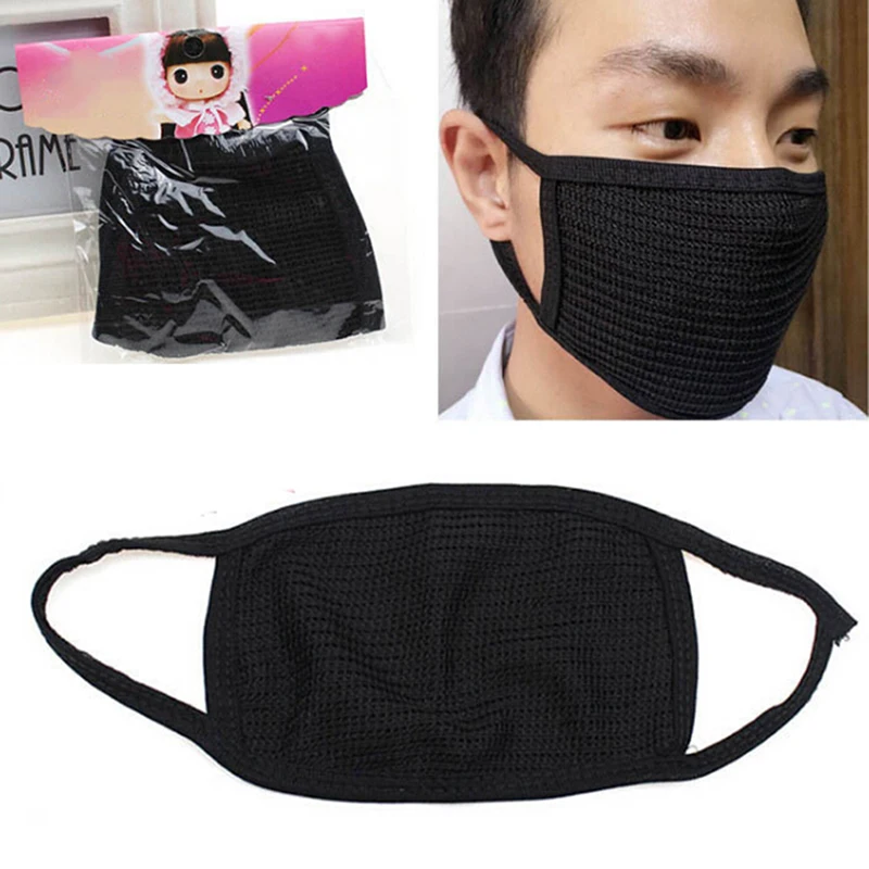 1pc Unisex Black Health Cycling Anti-Dust Cotton Mouth Face Mask Respirator