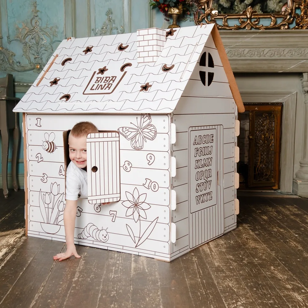 Drawing Toys BibaLina BBL003-001 for children toys pictures watercolor coloring draw education cardboard house hand drawing