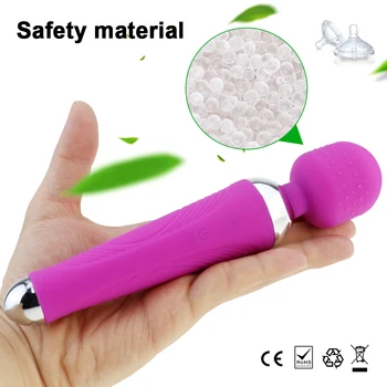 Magic Wand Vibrator for Woman Sex Products AV Vibrators USB Rechargeable Sex Toys for Woman Clitoral Vibrator Female Masturbator 4