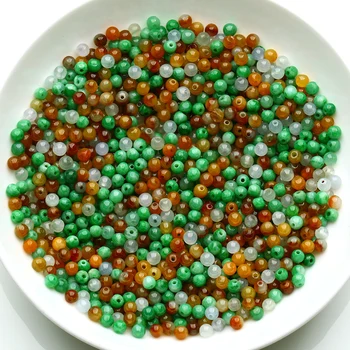 

Authentic jade a cargo bulk beads natural three-color jade beads natural jade jade jade bracelet chain hanging chain