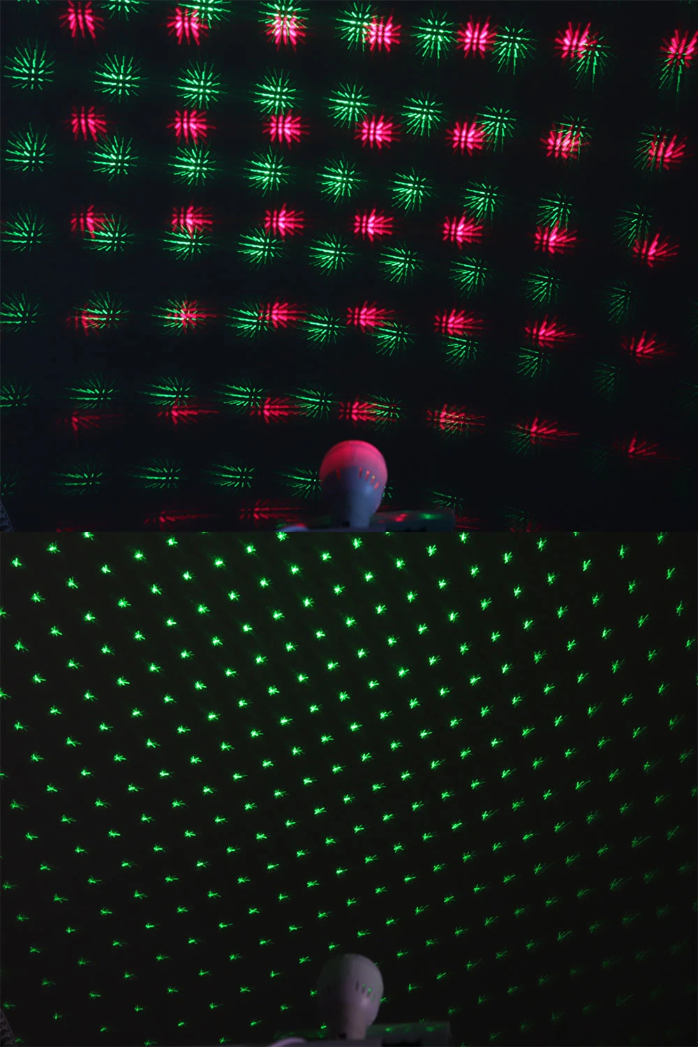 Новый E27 лампочка лазерного светильника лазерный мини-проектор новогодние гирлянды автоматическое управление звуком сценический эффект