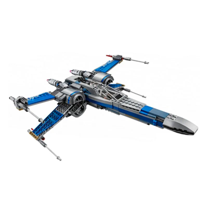Строительные блоки Poe's X Wing fighter Wars первый заказ Звездный боец строительные с