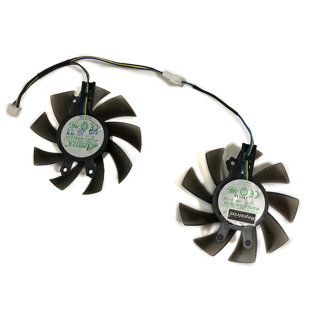 2 шт./компл. GA82S2H GTX1060 GK-RTX2060 GPU VGA кулер вентилятор для KFA2 GTX 1060 kuroutoshikou GALAKURO GF-GTX1060 Замена видеокарты