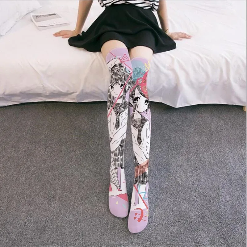 anime over knee socks