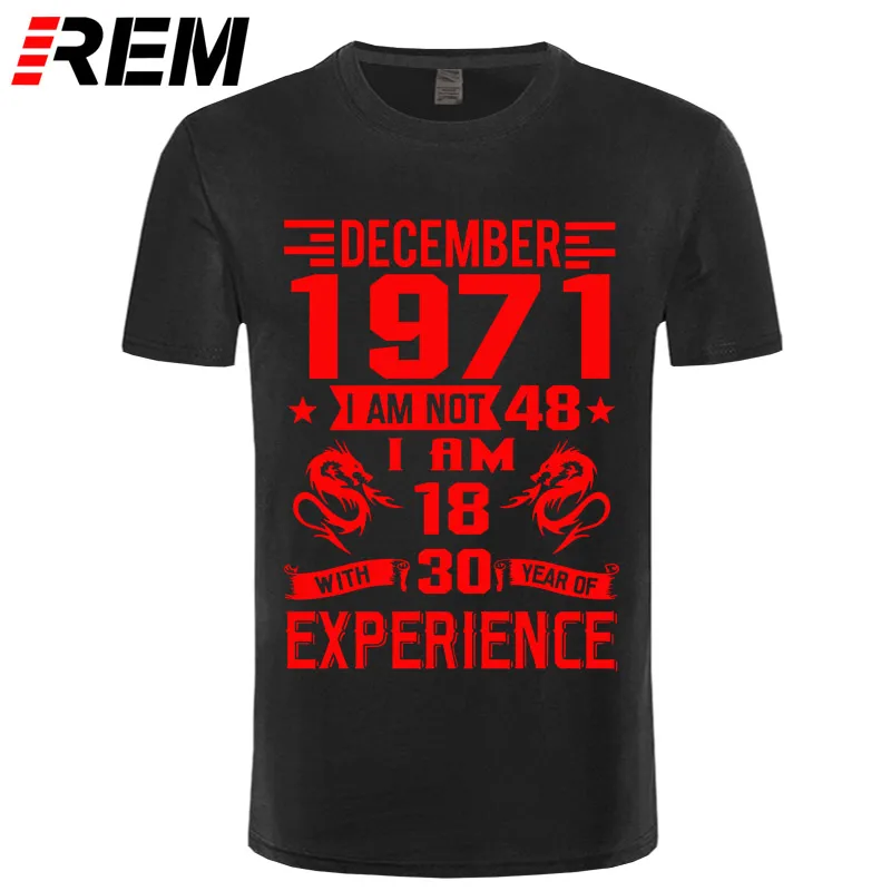 black red REM, новинка 1971 года, Мужская футболка с коротким рукавом, Повседневная модная футболка с принтом, 1971 - Цвет: black red